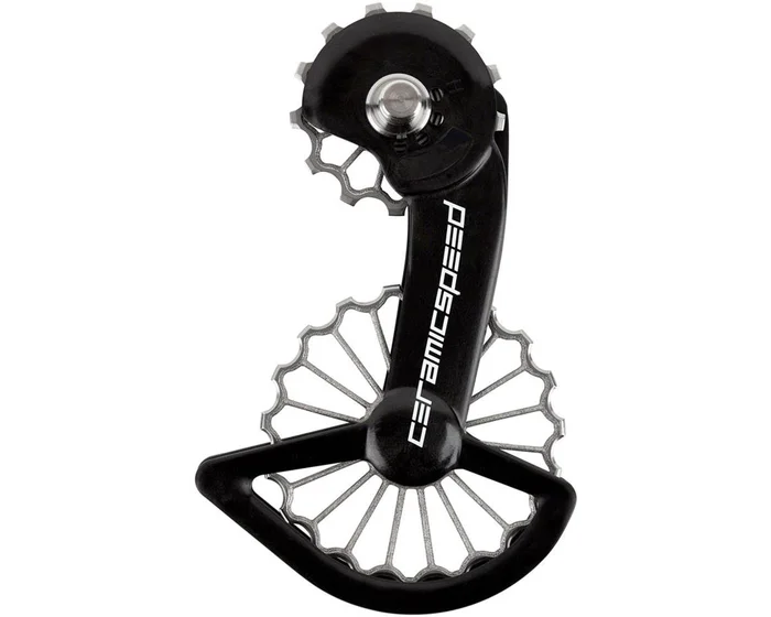 CeramicSpeed 3D Printed Ti OSPW System (Black/Silver) (Shimano 9200/8100) (Coated Ceramic Bearings)