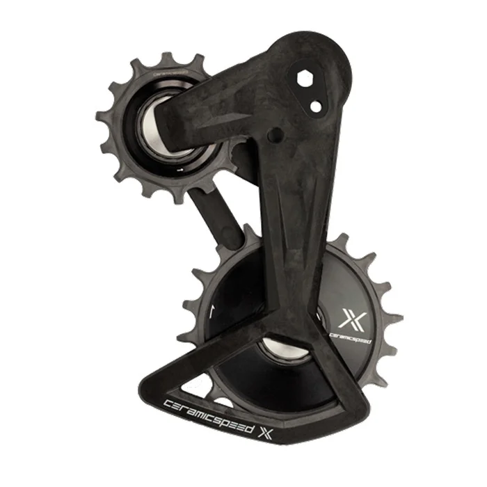 CeramicSpeed Ceramic Speed OSPW X Pulley Wheel System – For SRAM Eagle T-Type AXS Rear Derailleur BLK Cage BLK Pulley Wheels