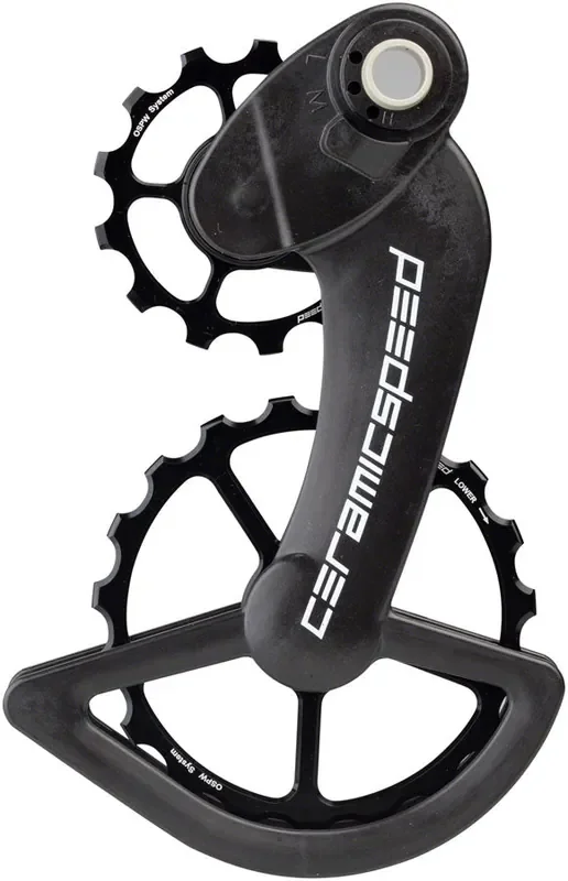 CeramicSpeed OSPW Pulley Wheel System for Campagnolo Derailleurs – Alloy Pulley, Carbon Cage, Black