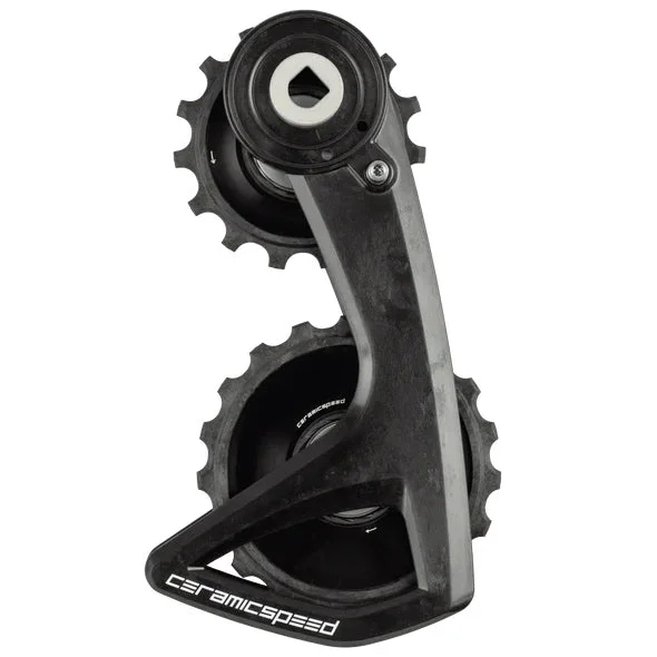CeramicSpeed OSPW RS Alpha Pulley Wheel System SRAM Red/Force AXS – ALPHA Aluminum Pulley Carbon Cage BLK