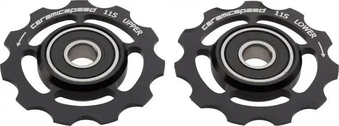 CeramicSpeed Pulley Wheels for Shimano 11-speed – 11 Tooth, Alloy, Black