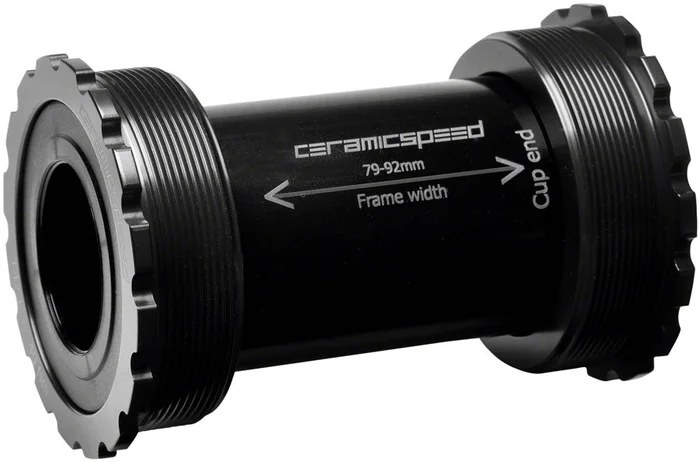 CeramicSpeed T47/86 Bottom Bracket – Shimano Coated Races Black