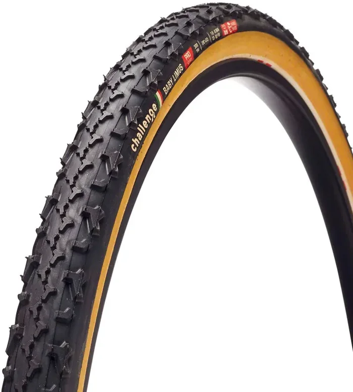 Challenge Baby Limus Pro Tire – 700 x 33, Tubular, Black/Tan, Handmade 11715