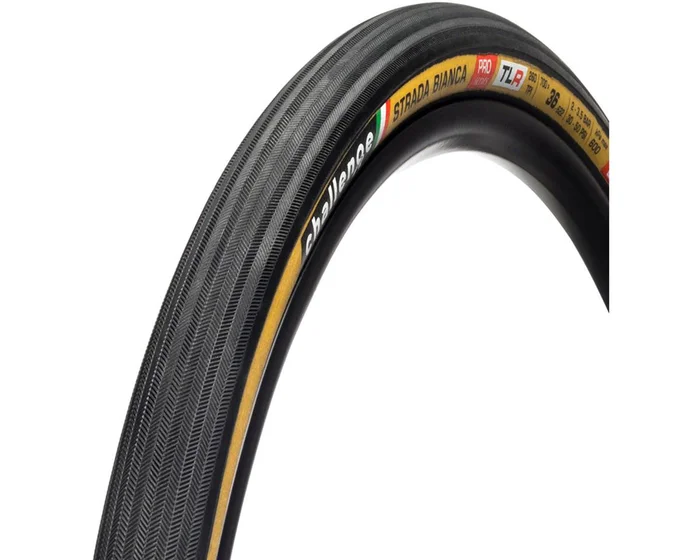 Challenge Strada Bianca Pro Handmade Tubeless Tire (Tan Wall) (700c) (36mm) (SuperPoly Corazza)