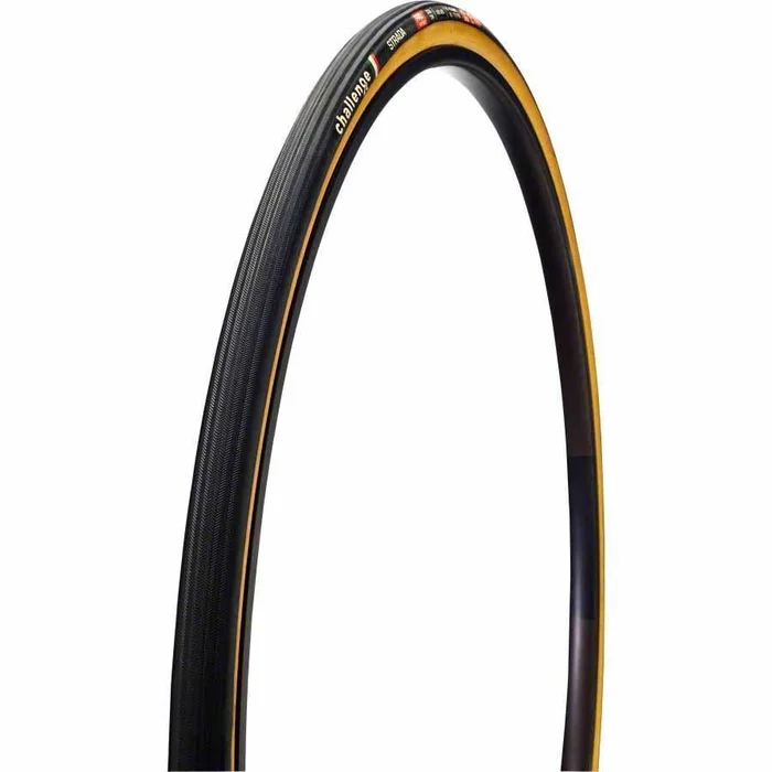 Challenge Tire Strada Pro Tubular Tire 700×25 Black/tanwall