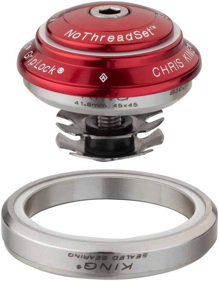 Chris King DropSet 2 Headset – 1-1/8 – 1.5″ 42/52mm 45 Deg Red