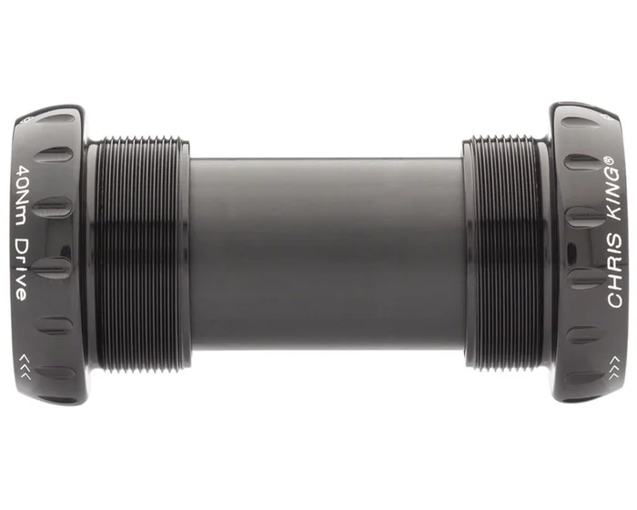 Chris King ThreadFit 24 Bottom Bracket w/Fit Kit 4 (Black) (English) (For Shimano Hollowtech II)