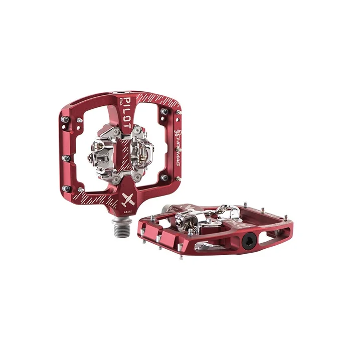 Chromag Pilot BA Pedals – Dual Sided Clipless 9/16″ Red Wide
