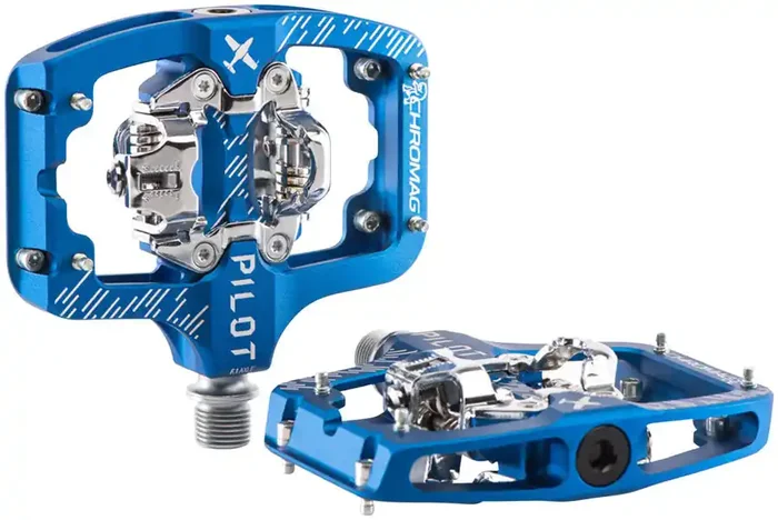 Chromag Pilot Pedals – Dual Sided Clipless, 9/16″, Blue, Regular