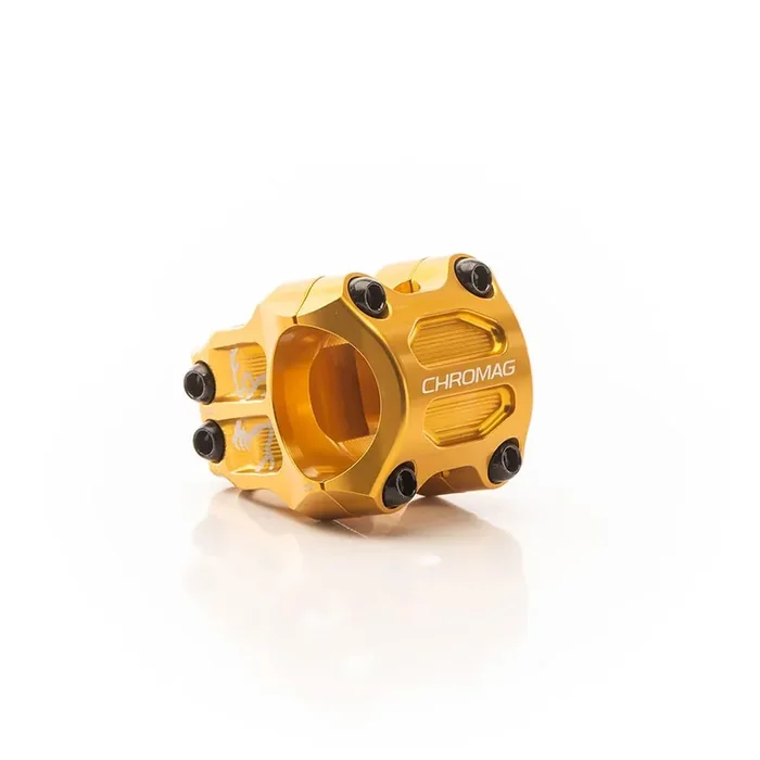 Chromag Riza Stem Diameter 35mm, Length 45mm, Steerer 1-1/8‘‘, 0°, Gold