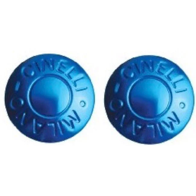 Cinelli Bar End Plugs Milano Blue Ano Pair
