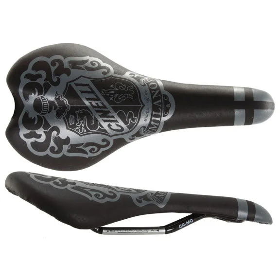 Cinelli Cavaliere Crest Saddle CrMo Rail – Black Knight