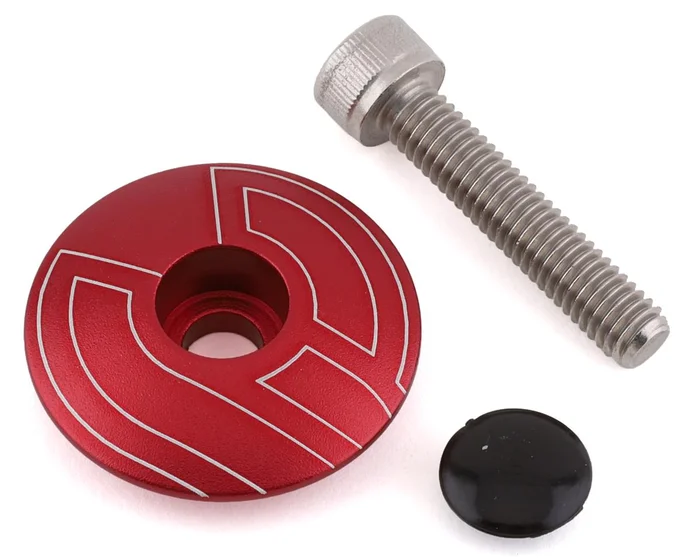 Cinelli Top Cap Kit (Red) (1-1/8″)