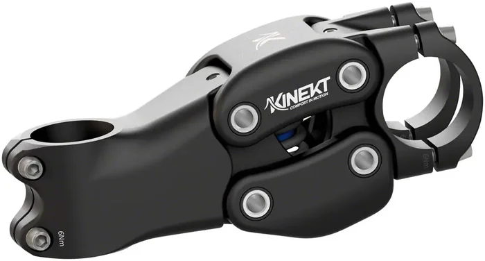 Cirrus Cycles Kinekt Suspension Stem 120 31.8 Clamp +7 1-1/8 in Black Aluminum