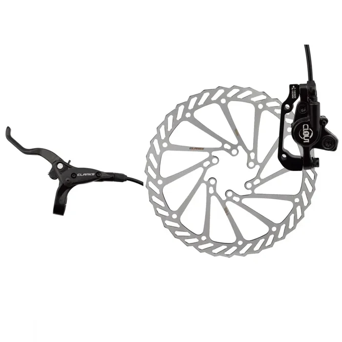 Clarks Clout-1 Hydraulic Disc Brake Front Post/IS Mount 180mm Mineral Oil Black