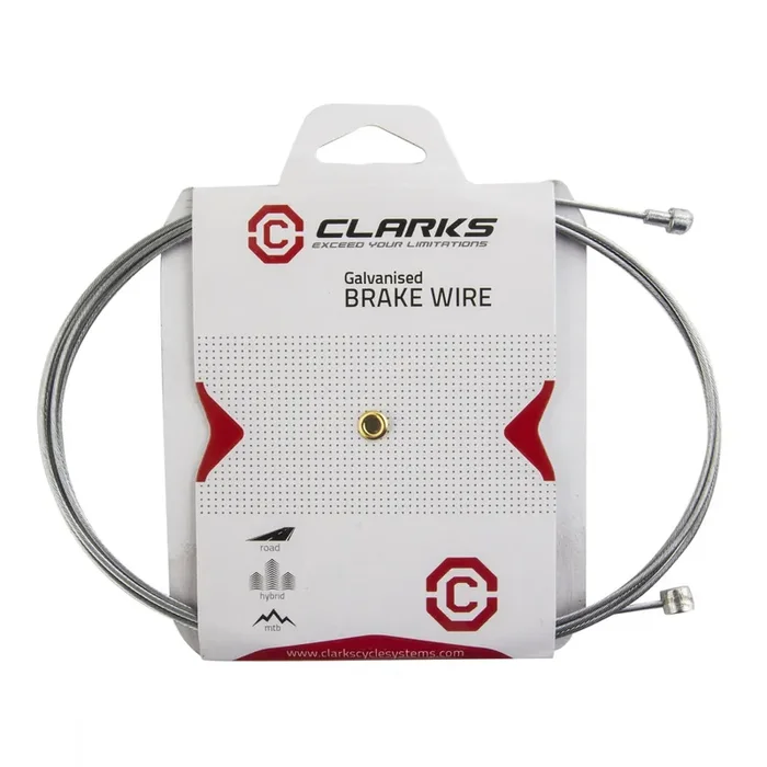 Clarks Galvanized Brake Wire Front or rear 2000mm 1.5mm Silver