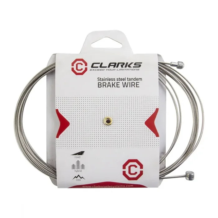 Clarks Stainless Steel Brake Wire Front or rear 3060mm 1.5mm Silver