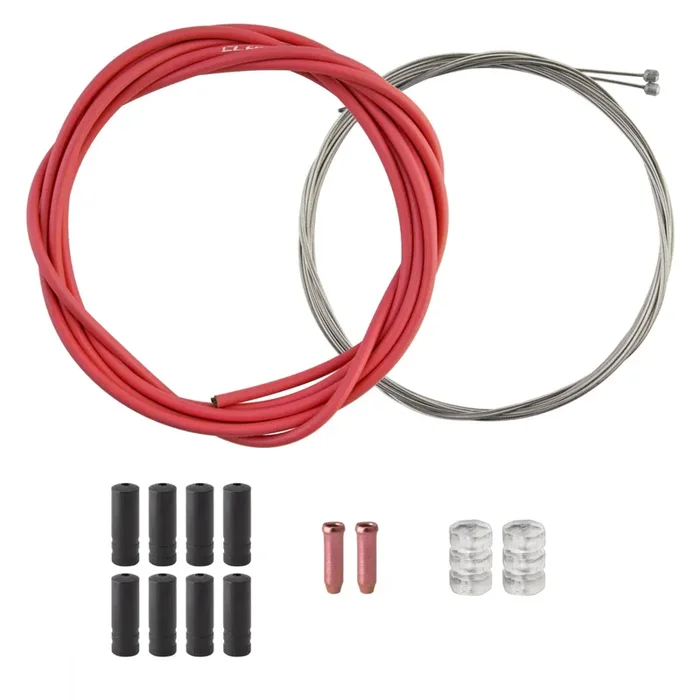 Clarks Stainless Steel Sport Gear Kit Front and rear Red 4mm/1.1mm