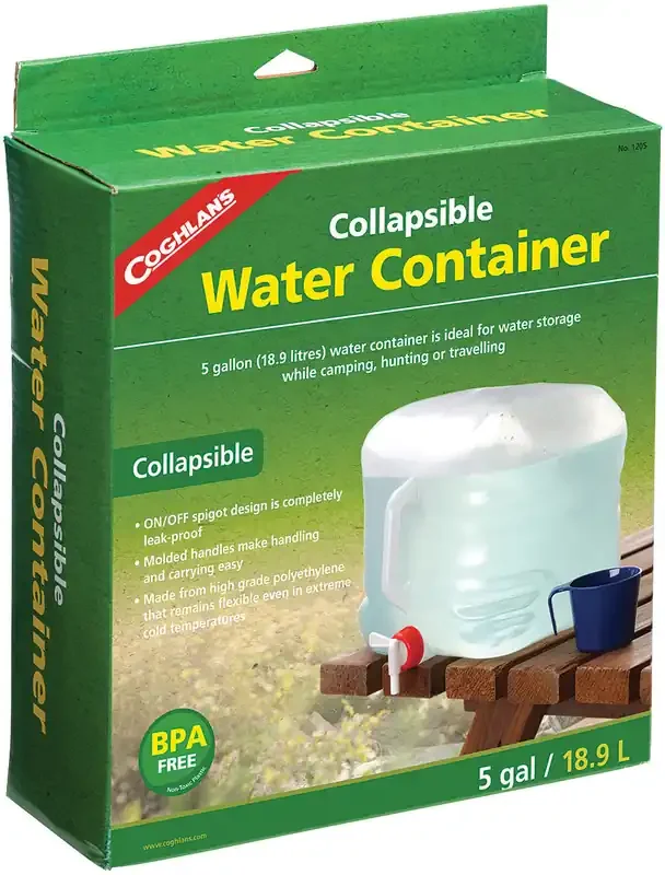 Coghlans Collapsible Water Container Convenient and Space-Saving Water Storage Solution