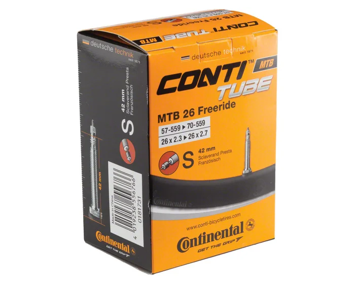 Continental 26″ MTB Freeride Inner Tube (Presta) (2.3 – 2.7″) (42mm)