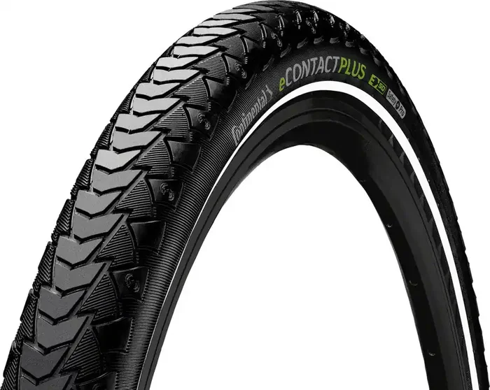 Continental eContact Plus Tire – 700 x 50 / 29 x 2.0, Clincher, Wire, Black/Reflex, SafetyPlus Pro Breaker, E50 01019790000