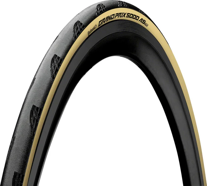 Continental Grand Prix 5000 All Season TR Tire – 700 x 32 Tubeless Folding BLK/Cream BLKChili Vectran Breaker LazerGrip