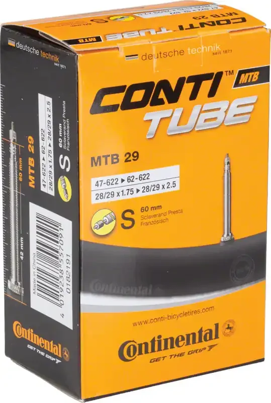 Continental Standard Tube – 29 x 1.75 – 2.5, 60mm Presta Valve
