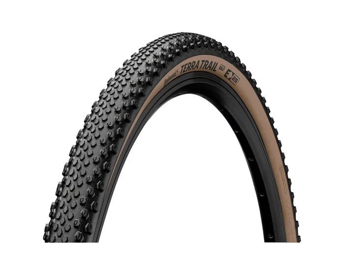 Continental Terra Trail Tubeless Gravel Tire (700c) (40mm) (ShieldWall) (Black/Brown)