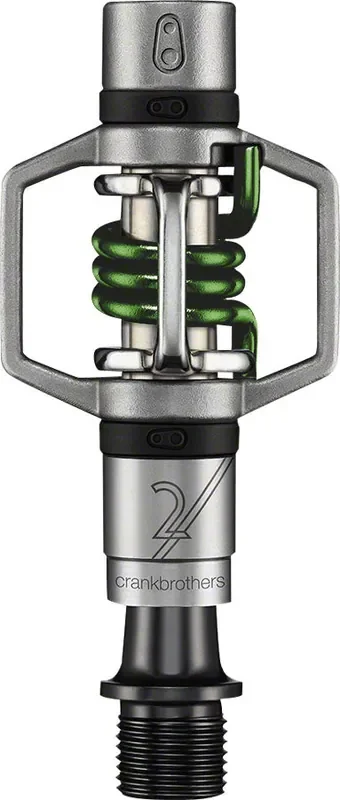 Crank Brothers Egg Beater 2 Dual Sided Clipless Pedals 9/16″ Aluminum Body Green