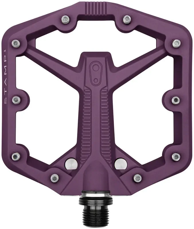 Crankbrothers Stamp 1 Gen 2 Pedals – Platform, Composite, 9/16″, Purple, Small