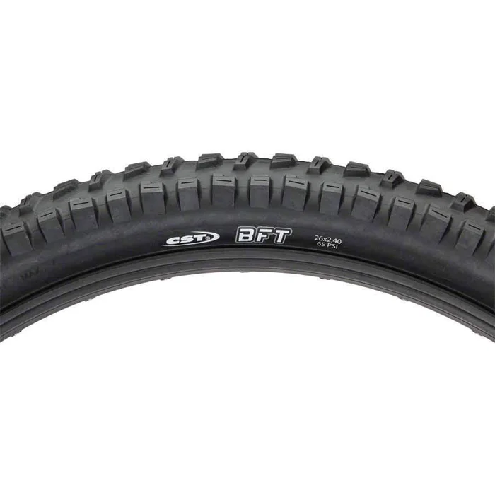 CST BFT Mountain Bike Tire: 26×2.40 Steel Bead