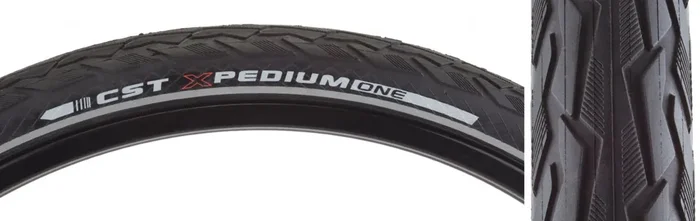 Cst Gravel Tire Premium Xpedium APL 700×35 Clincher Wire TPI 75 Black/Black Reflective TB90588400