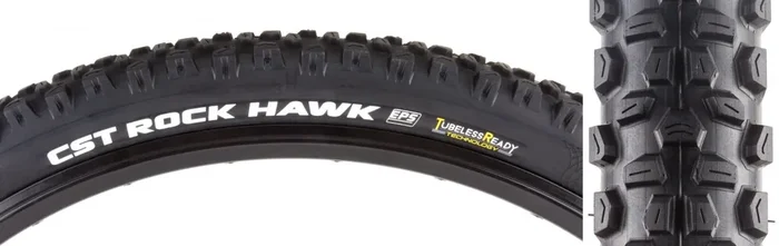 CST Rock Hawk Tire 29 x 2.25 Tubeless Folding Black Dual EPS Mountain Bike TB96842000
