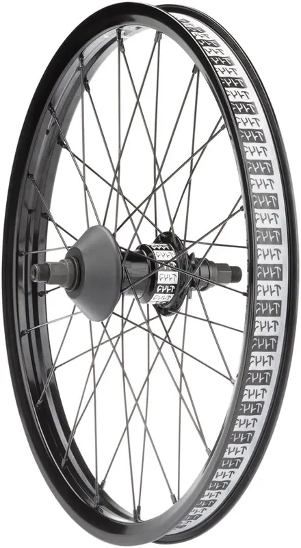 Cult Crew V2 Rear Wheel 20in 14x110mm Rim Brake LHD Freecoaster Black Clincher