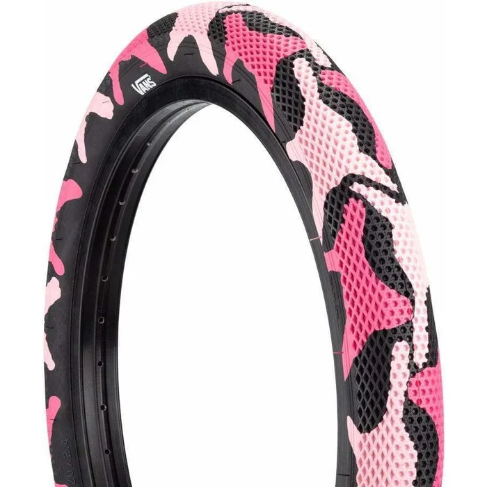 Cult Cult X Vans Tire – 20 x 2.4″, Clincher, Wire, Pink Camo/Black