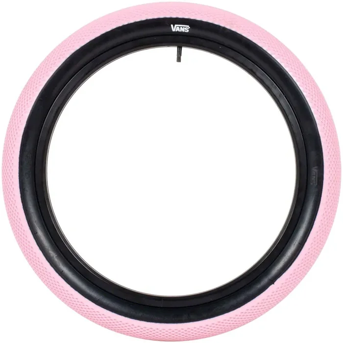 Cult X Vans Tire 20 x 2.4 Clincher Wire Rose Pink/Black Reflective BMX 05-TIRE-CV-2.40-RPNK