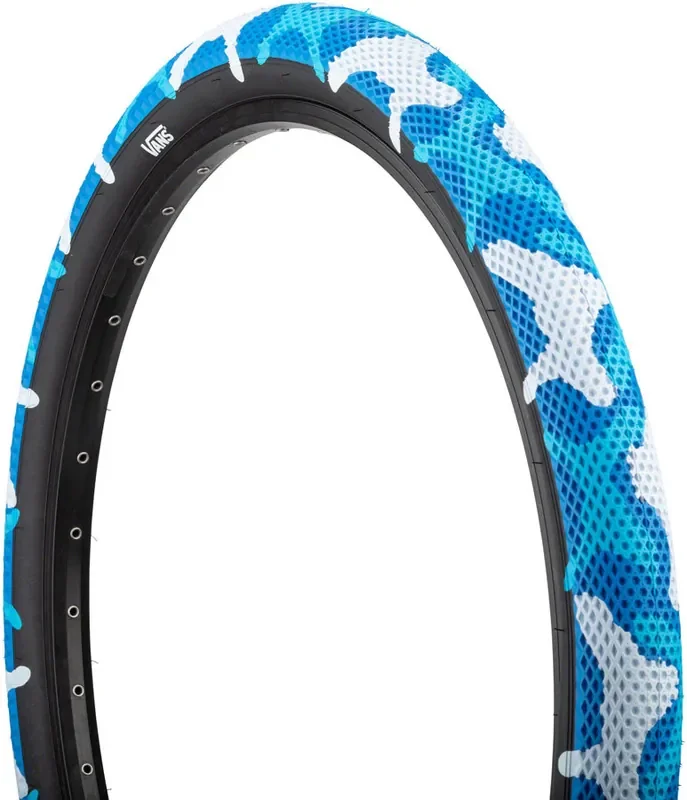Cult X Vans Tire 26 x 2.15 PSI 100 Clincher Wire Blue Camo/Black BMX Bike 05-TIRE-CV26-2.10-BCAMO