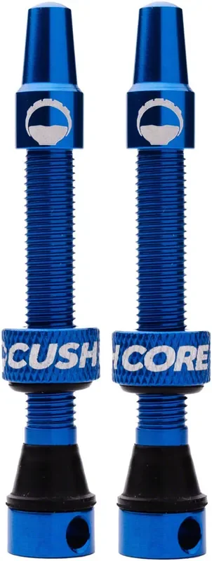 Cushcore 44Mm Valve Set Blue Cnc Machined Tubeless Bike Bicycle 44 Mm