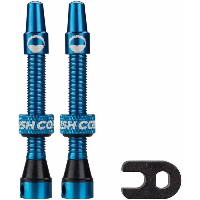 CushCore CushCore Tubeless Presta Valve Set – 44mm Blue