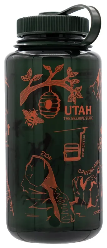 Custom Wm 32oz Nalgene Ut Jade