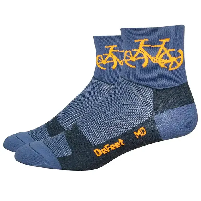 DeFeet Aireator 3″ Socks Townee Charcoal, M, Pair