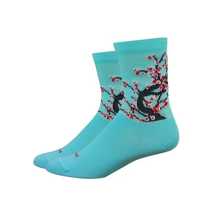 DeFeet Aireator 4″ Socks Neptune/Black/Red, L