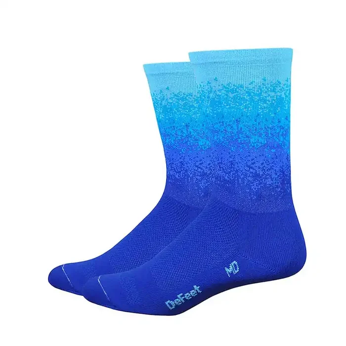DeFeet Aireator 6″ Socks Royal/Neptune/Carolina, M, Pair