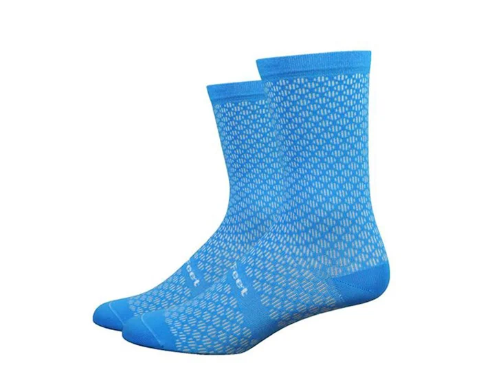 DeFeet Evo Mount Ventoux 6″ Socks (Barnstormer Blue) (XL)