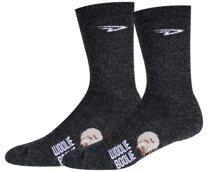 DeFeet Woolie Boolie 6″ D-Logo Sock (Charcoal) (M)