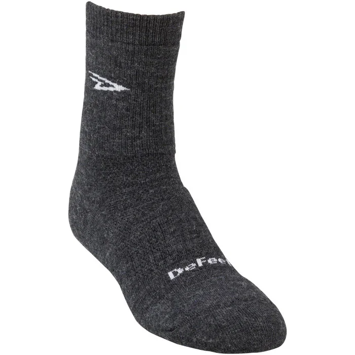 DeFeet Woolie Boolie D-Logo Bike Socks – Dark Gray