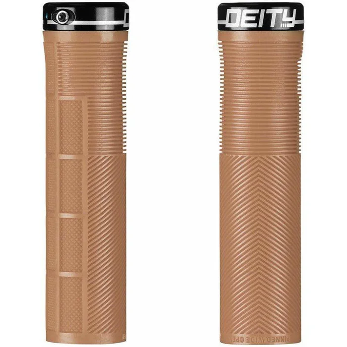Deity Components Knuckleduster Bike Handlebar Grips – Gum, Lock-On