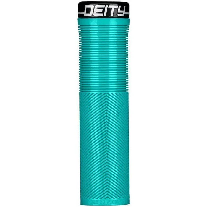 Deity Components Knuckleduster Bike Handlebar Grips – Turquoise, Lock-On