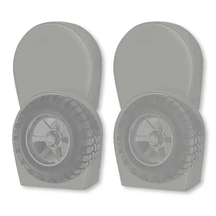 Deluxe tire/wheel covers fits tire 36.5″- 41″ dia. for RV’s, Travel Trailers, Toy Haulers, 5th wheel trailers, Truck, Van, SUV (Set of 4)
