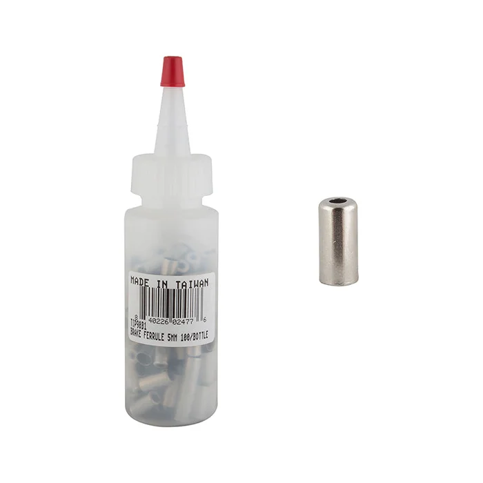 Dia-Compe Cane Creek Brake Ferrules 5mm – Chrome 100/Count